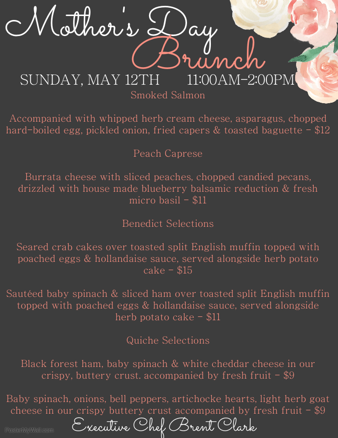 Mother's Day Brunch at the Wine Bar - 1620 WInery and WIne Bar